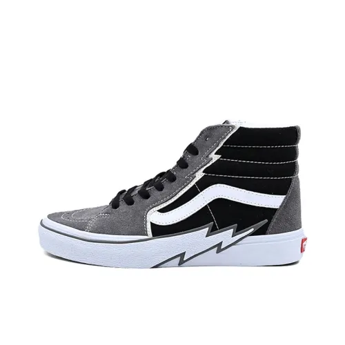 VANS SK8 High Топ Скейтборд Кроссовки Унисекс Черный Серый