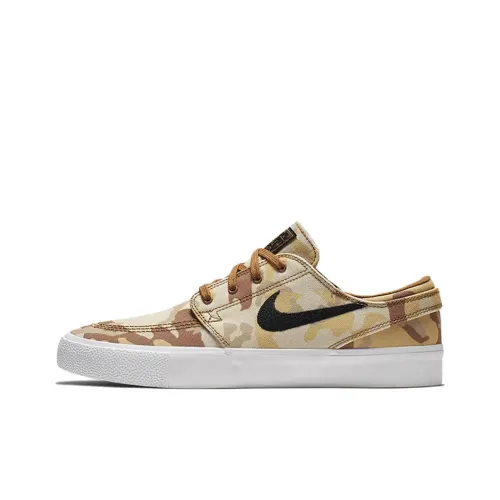 Nike SB Stefan Janoski Премиум Доступен в 'Пустынном CAMO' Без нижнего слоя Легкий Низкий Топ Скейтборд Кроссовки Унисекс Коричневый