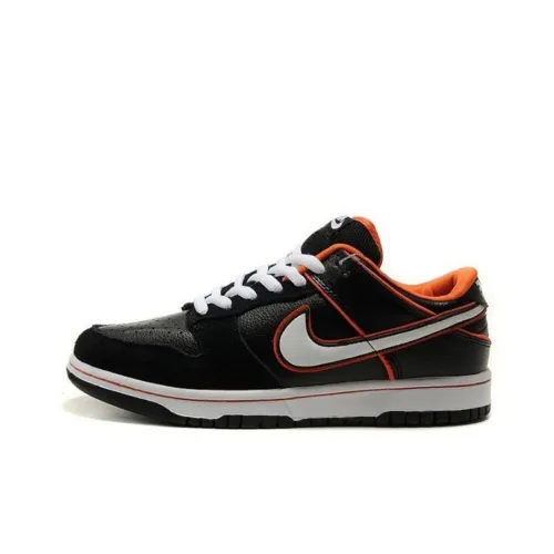 Nike Dunk SB Черный Оранжевый BLAZE Low Топ Скейтборд Кроссовки Мужские Черный Оранжевый
