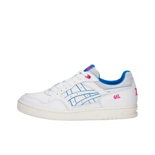 ASICS Гель Circuit Аbrasion Resistant Низкий Топ Скейтборд Кроссовки Унисекс Белый Синий