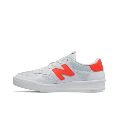 New Balance NB 300 Low Топ Скейтборд Кроссовки Женские Белые Апельсиновые