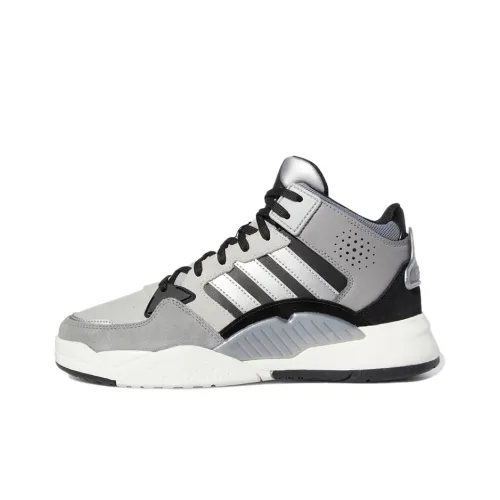 ADIDAS NEO 5th Quarter Устойчивый к истиранию Дышащий MID Скейтбординг Кроссовки Женские Серебряный