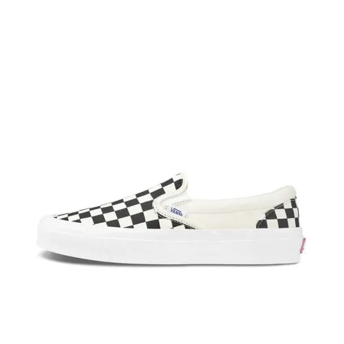 Vans Slip On Аbrasion Resistant Низкие Кроссовки для скейтбординга Унисекс Черный Белый