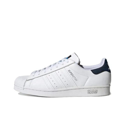 Adidas Originals SUPERSTAR LOW Скейтборд Кроссовки Унисекс Темно-синий Белый