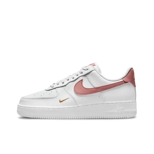 Nike Air FORCE 1 '07 Essential 'Rust Розовый' Низкие Кроссовки для скейтбординга Женские Белые Розовые