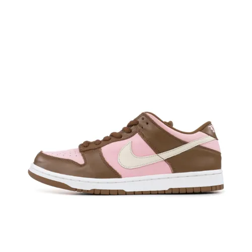nike Dunk SB Stussy Cherry Low Топ Скейтборд Кроссовки Мужские Розовые Коричневые