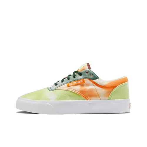 Reebok Club C Series Low Топ Скейтборд Кроссовки Унисекс Оранжевый Зеленый