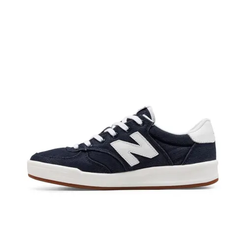 New Balance NB 300 Хлопок Деним Низкий Топ Скейтбординг Кроссовки Женские Синие Белые