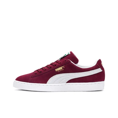 PUMA Suede Classic Low Топ Скейтборд Кроссовки Унисекс Бордовый