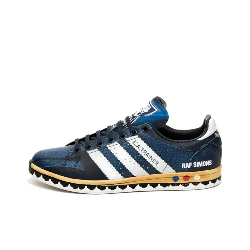 RAF SIMONS x Adidas Originals STAN SMITH L.A. STAN Нескользящий Легкий Низкий Скейтбординг Кроссовки Унисекс Темно-синий