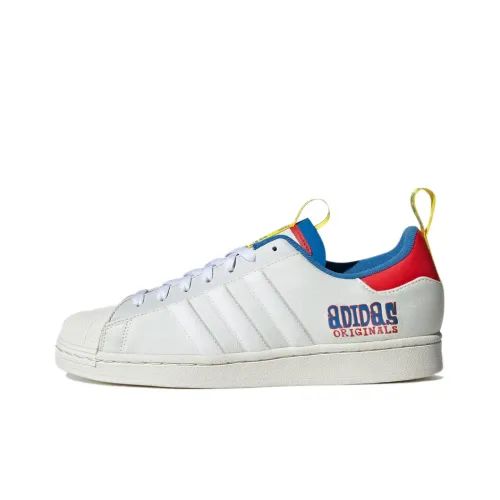 Tony'S Chocolonely x Adidas Originals Superstar Low Топ Скейтборд Кроссовки Унисекс Белый Красный Синий