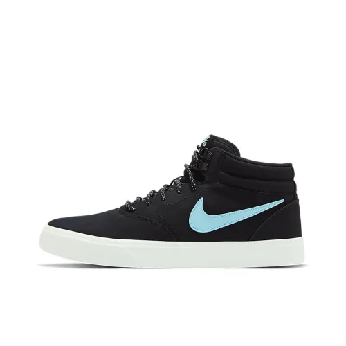 nike SB Charge MID PRM Slip-Resistant Coating MID Top Скейтборд Кроссовки Мужские Черный Синий
