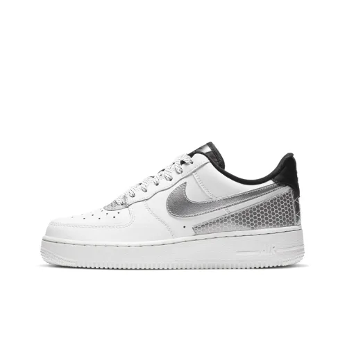 Nike Air FORCE 1 07 SE 3M Slip-Resistant Coating Низкие Кроссовки для Скейтбординга Женские Серый Белый