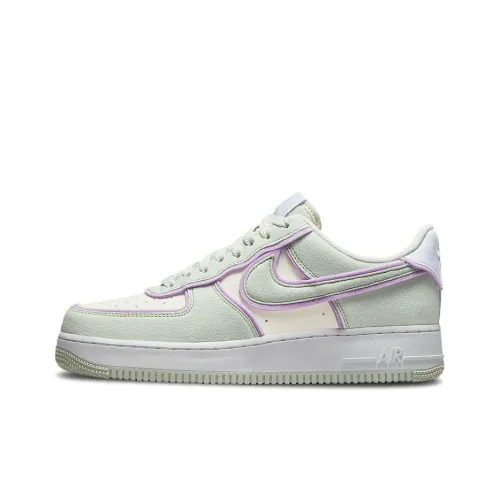 Nike Air FORCE 1 Low Топ Скейтборд Кроссовки Унисекс Морская Пена Зеленая