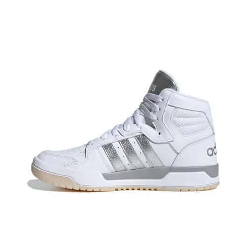 ADIDAS NEO ENTRAP MID Топ Кроссовки для скейтбординга Женские Белые Серебряные