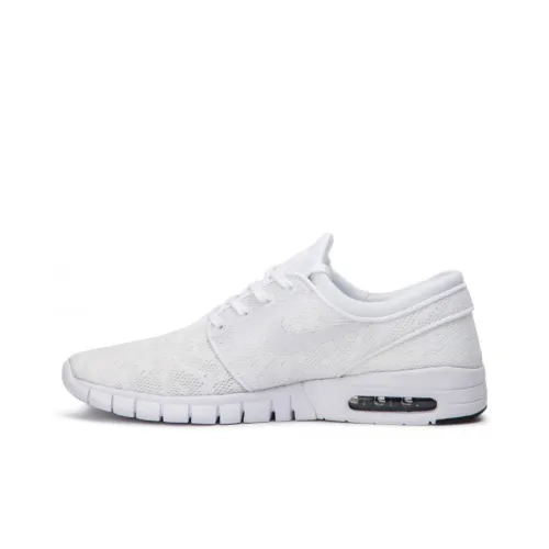 Nike SB Stefan Janoski Max Slip-Resistant Low Top Скейтборд Кроссовки Мужские Белые