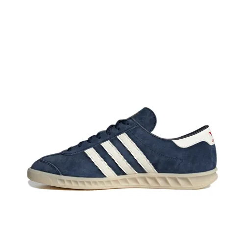 Adidas Originals Hamburg Slip-Resistant Low Top Скейтборд Кроссовки Унисекс Синий