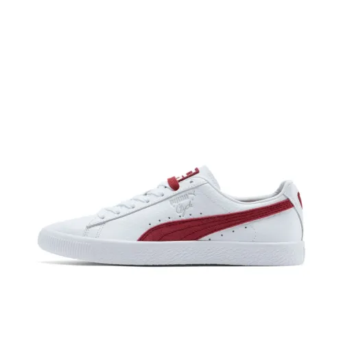 PUMA Clyde Court Low Топ Кроссовки для скейтбординга Унисекс Белый Красный