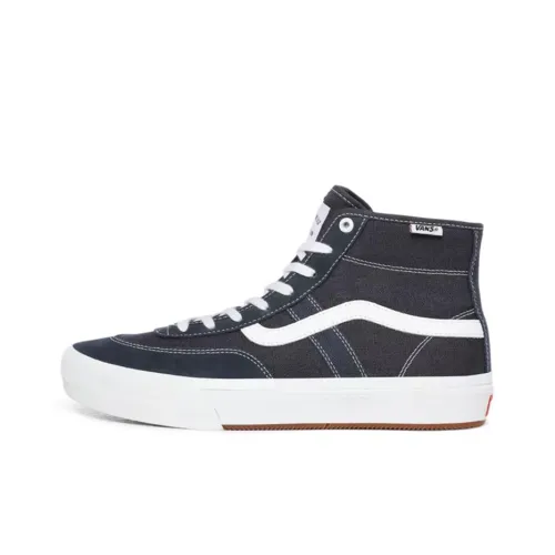 Vans Crockett High Pro High Топ Скейтборд Кроссовки Унисекс Черный Белый