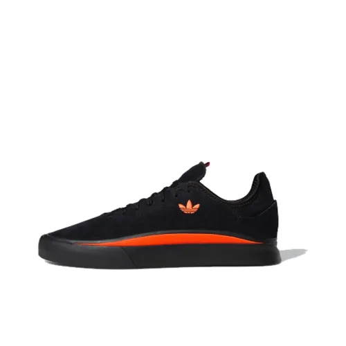 Adidas Originals SABALO Нескользящие Легкие Низкие Кроссовки для Скейтбординга Унисекс Черные Оранжевые