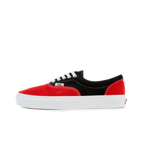 VANS Era Low Top Скейтборд Кроссовки Унисекс Черный Красный