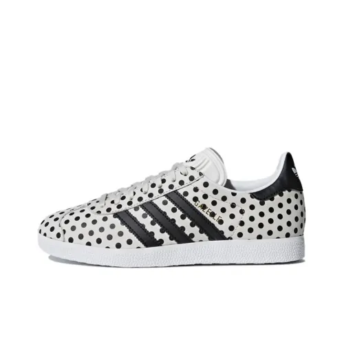 Adidas Originals Gazelle Abrasion Resistant Низкие Кроссовки для скейтбординга Женские Черно-белые