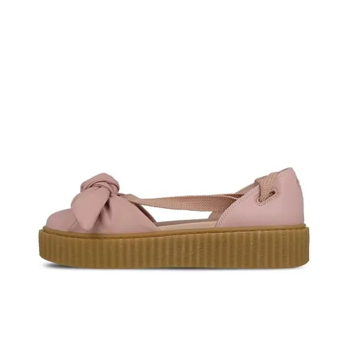 PUMA Rihanna Fenty Арочный Creeper Сандалии Серебристо-розовый Низкий Топ Скейтборд Кроссовки Женские Розовый