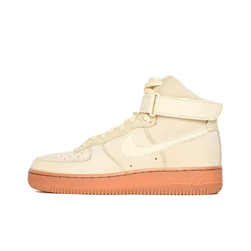 Nike Air Force 1 07 Lv8 Замша Muslin Gum Non Slip Легкий Высокий Топ Скейтбординг Мужской Пшеница