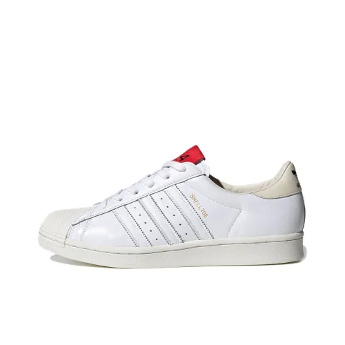 424 x Adidas Originals SUPERSTAR Low-Top Скейтборд Кроссовки Унисекс Белый Красный