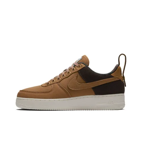 Carhartt WIP x Nike Air FORCE 1 Low Топ Скейтборд Кроссовки Унисекс Коричневый