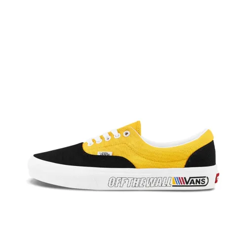 VANS Era Low Топ Скейтборд Кроссовки Унисекс Черный Желтый