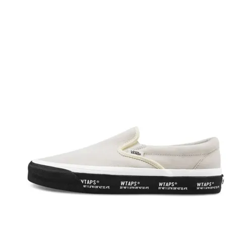 WTAPS x VANS Slip On L Low Top Скейтборд Кроссовки Unisex Серый