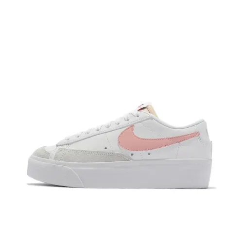 Nike Blazer Low Top Скейтборд Кроссовки Платформа Женские Белые