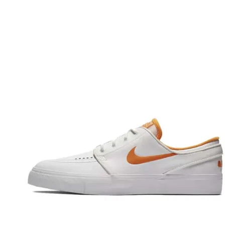 Nike SB Stefan Janoski 'Wake UP GO SKATE' Slip-on Легкий Low Top Скейтборд Кроссовки Unisex Белый Оранжевый