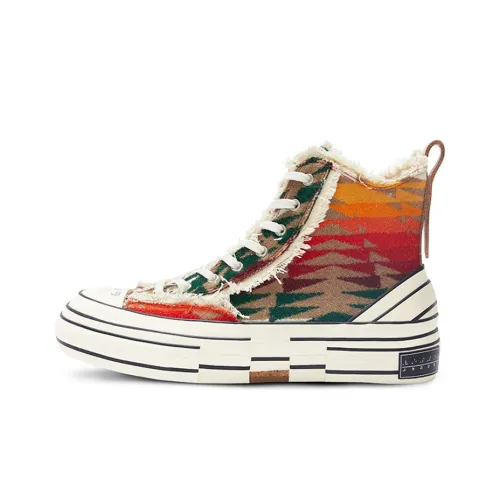 VESSEL г.O.P. Highs Colored Figuredstripe Кеды Унисекс Оранжевый Зеленый Камуфляж