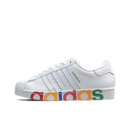 Adidas Originals SUPERSTAR 'Olympic Pack' Olympic Low Skateboard Кроссовки Унисекс Белые