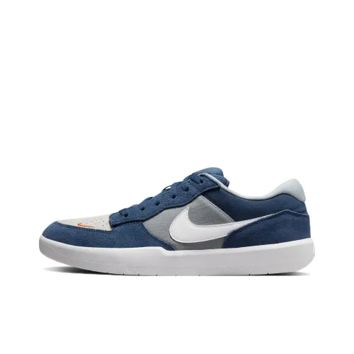 Nike SB Force 58 Low Топ Скейтборд Кроссовки Унисекс Серый Синий