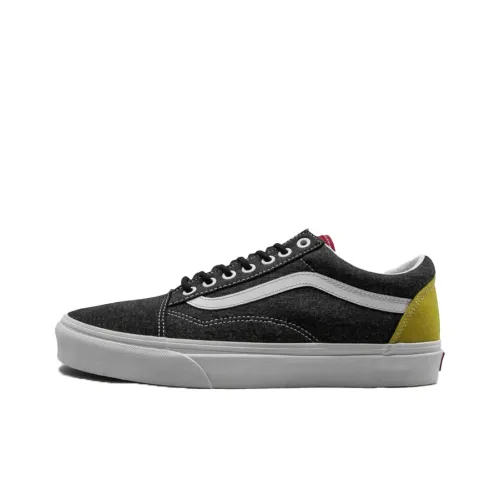 VANS Old Skool Collection Низкие Кроссовки для Скейтбординга Унисекс Черные Серые Желтые Многоцветные