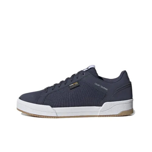 Adidas Originals Court Tourino Slip-resistant Low Top Скейтборд Кроссовки Мужские Темно-синие