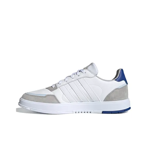 Adidas Neo Courtmaster Slip Resistant Abrasion Resistant Низкие Кроссовки для скейтбординга Мужские Экрю Серый