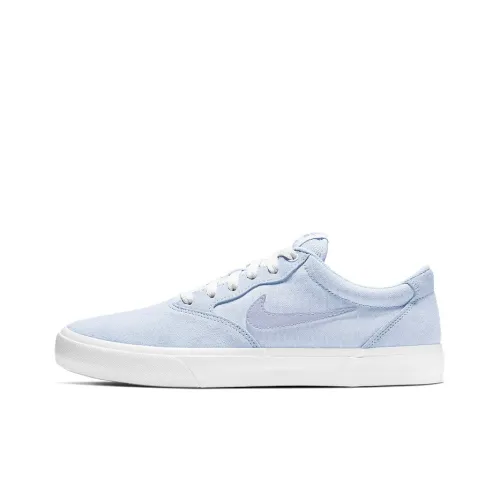 Nike SB Chron SLR Slip-resistant Амортизация Устойчивость к истиранию Легкий Низкий Топ Скейтборд Кроссовки Унисекс Light Blue