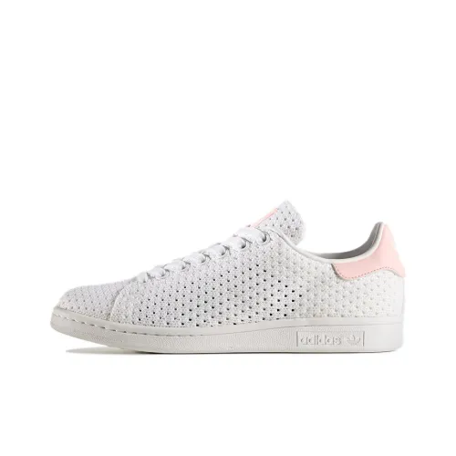 Adidas Originals Stan Smith Slip-Resistant Low Top Скейтборд Кроссовки Женские Bright White Powder