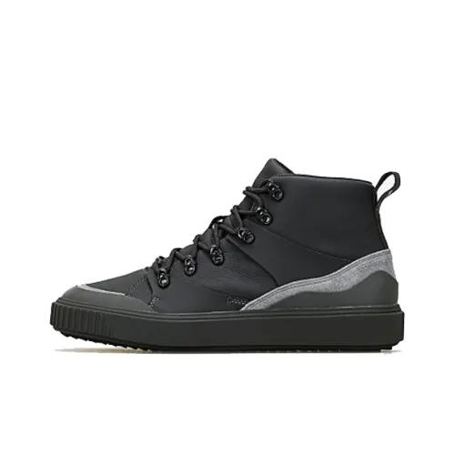 Han Kjobenhavn X PUMA Court Breaker MID Топ Скейтборд Кроссовки Унисекс Черный Белый