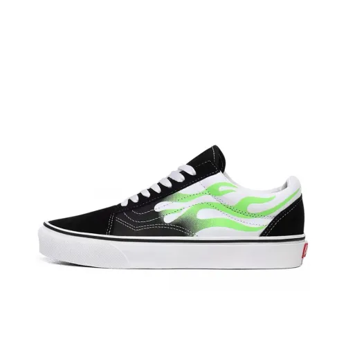 VANS Old Skool Collection Низкие Кроссовки для Скейтбординга Унисекс Черные Зеленые