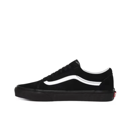VANS Old Skool Collection Свинья Замша Низкие Кроссовки для скейтбординга Унисекс Черные