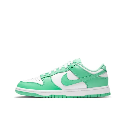 Nike Dunk Low Топ Скейтборд Кроссовки Женские Зеленые