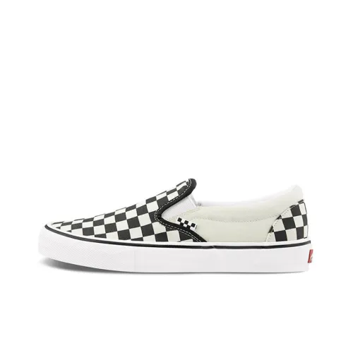 VANS Slip On SKATE CLASSICS Low Top Скейтборд Кроссовки Унисекс Черный Белый