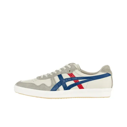 Onitsuka Tiger Fabre Баланс Легкий Низкий Топ Скейтборд Кроссовки Унисекс Белый Синий Красный