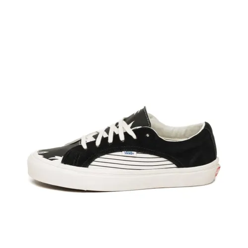 Vans Lampin LX Asymmetrical Palm Leaf Chessboard Lightweight Low-Top Skateboard Shoes Unisex Black White