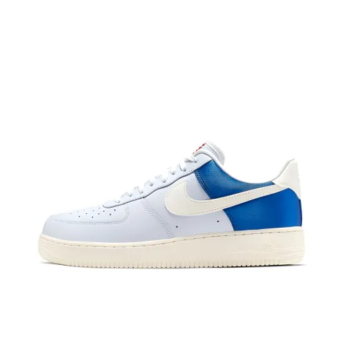 Nike Air FORCE 1 07 QS Легкий Износостойкий И Не-Низкая Кросовка для скейтбординга Унисекс Небесно-голубой
